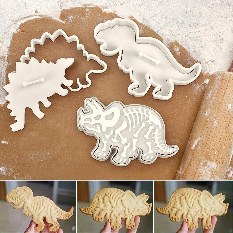 Bunnyear™ Dinosaur Cookie Molds(3 pics/set)