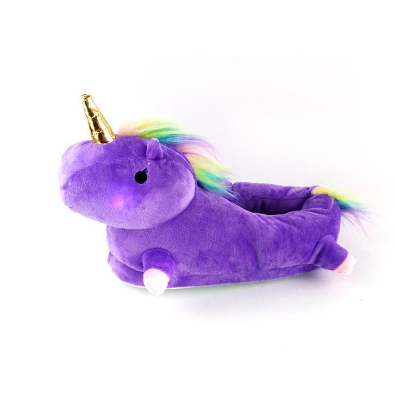 Luminous Unicorn Plush Slipper