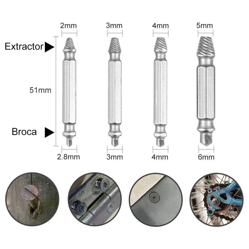 Domom® Extractor de Tornillo Dañado  (4 pcs Set)