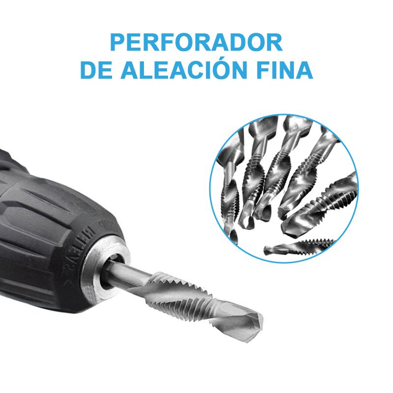 Domom® Brocas de Taladro de Perforar y Roscar 6 piezas