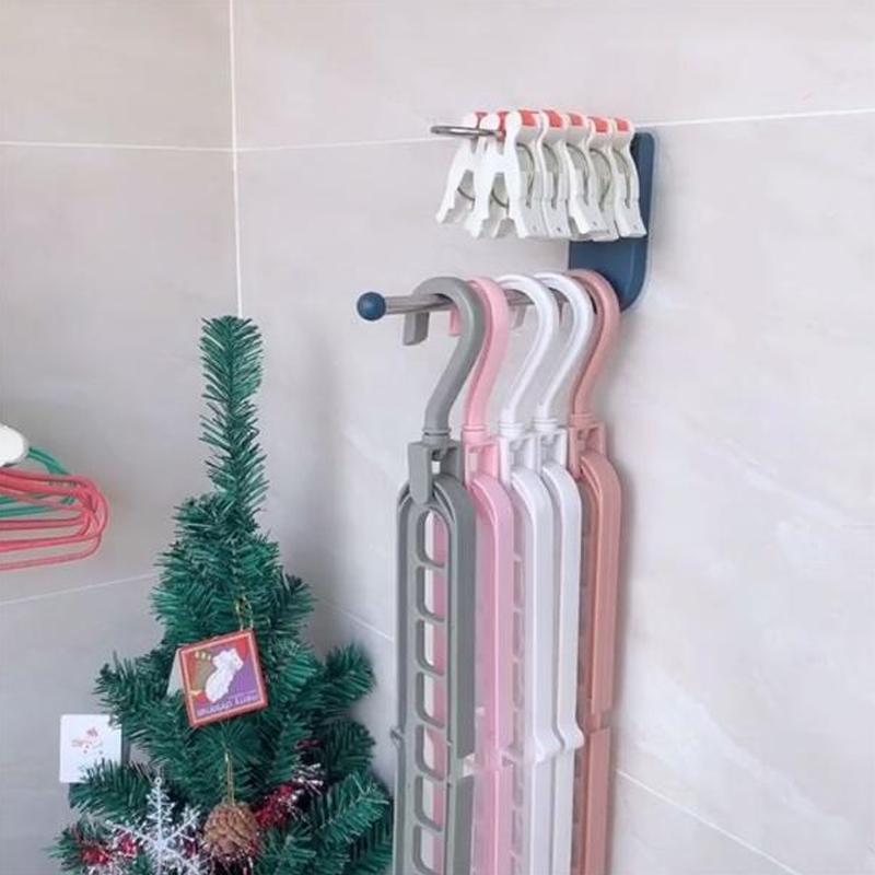 Wall Mounted Clothes Hanger Organizer