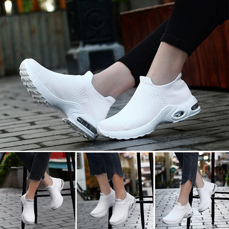 Zapatillas con Amortiguador sin Cordones, Malla Transpirable