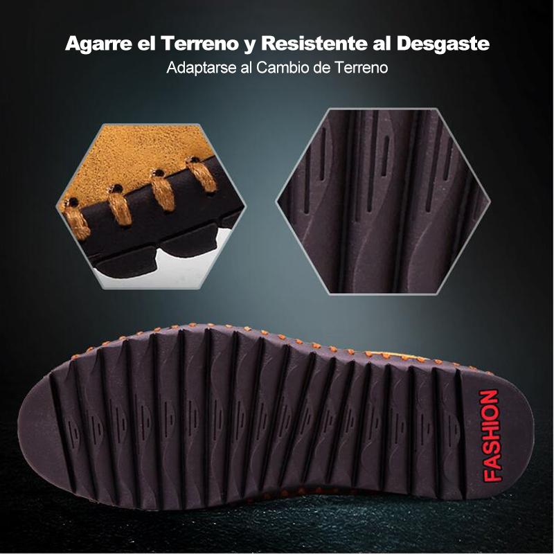 Sandalias de Cuero Fuerte con Huecos para Hombre