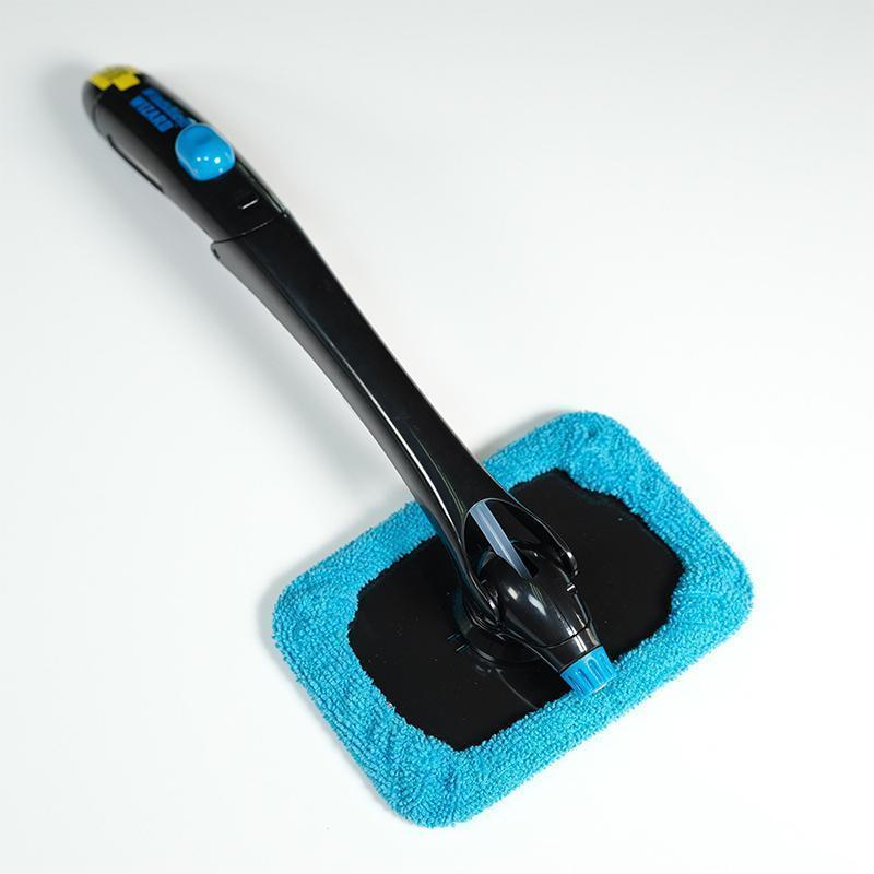 Windscreen Cleaner, with reusable microfiber hood