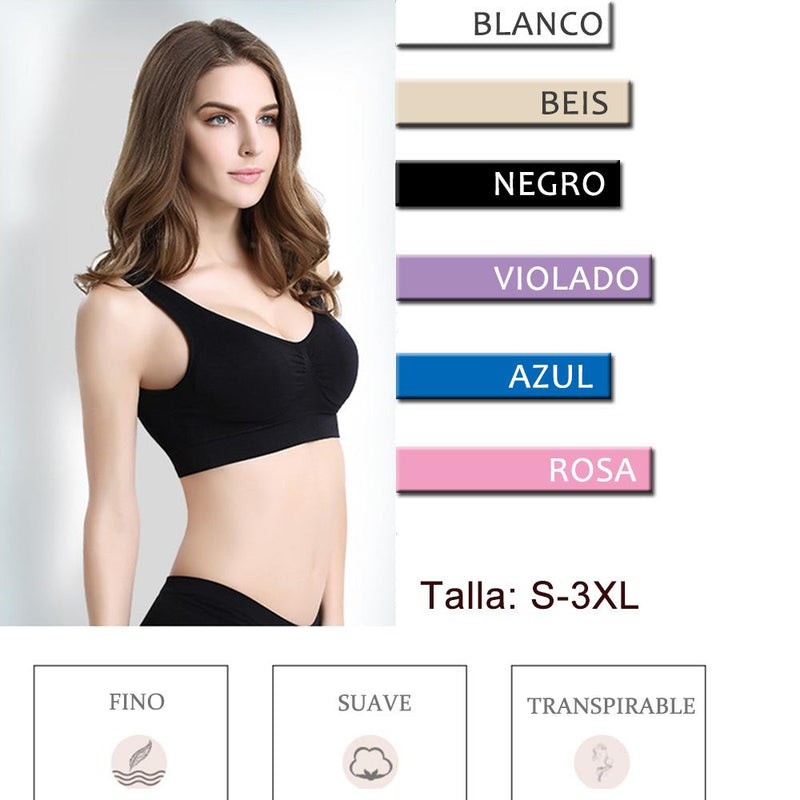 Cómodo Sujetador Inalámbrico, 3 Piezas