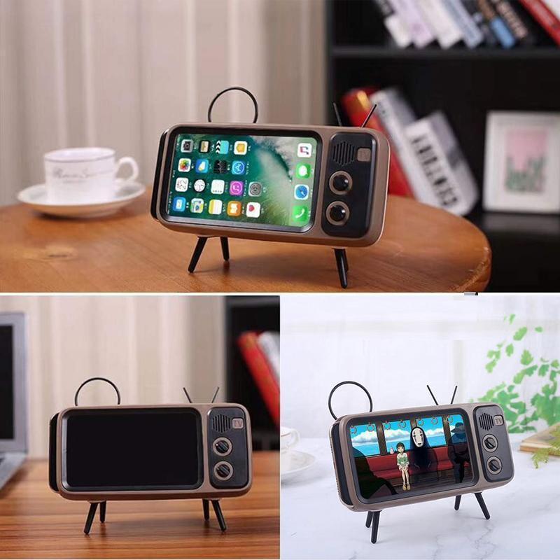 Retro TV Bluetooth Speaker+ Mobile Phone Holder