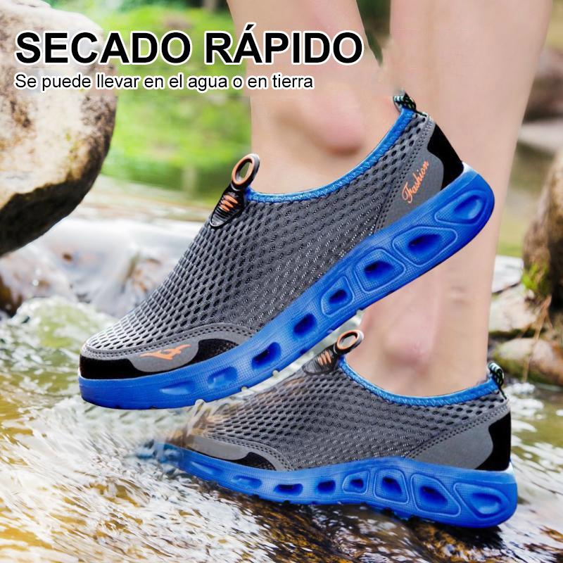 Zapatillas de Deporte de Malla Unisexo sin Cordones