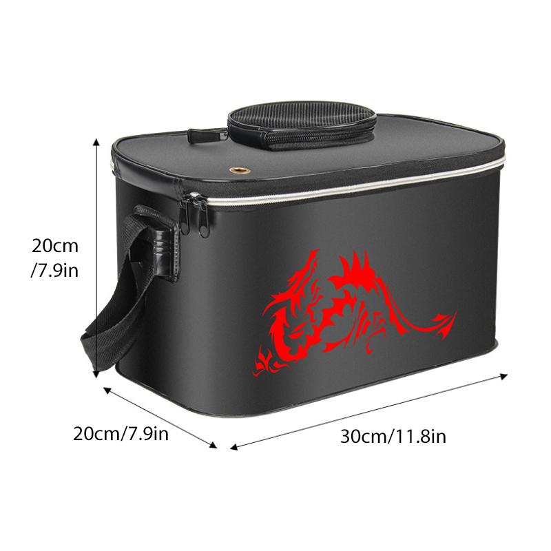 Foldable waterproof fishing bucket -live fish container