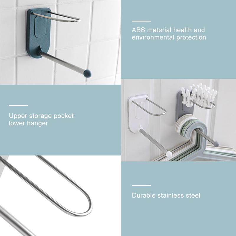 Wall Mounted Clothes Hanger Organizer