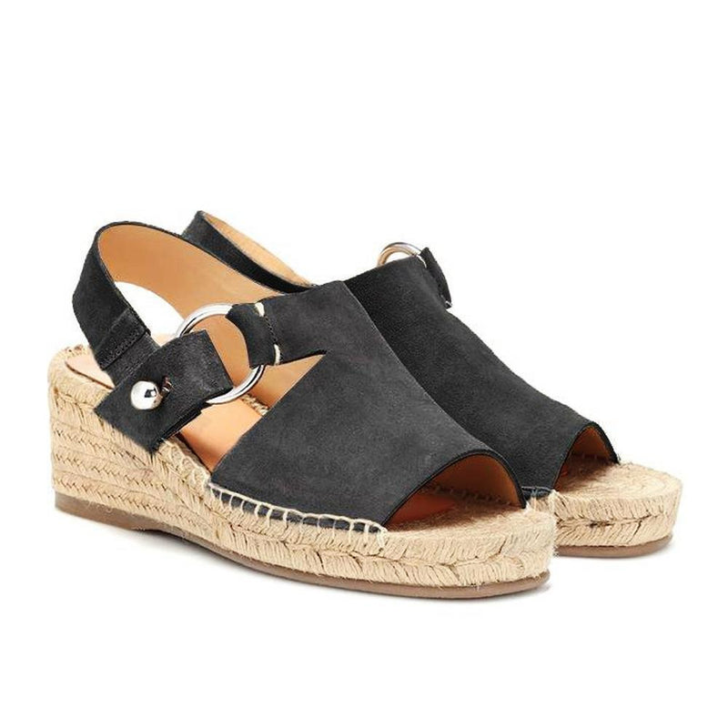 Comfortable Peep-toe Wedge Sandals