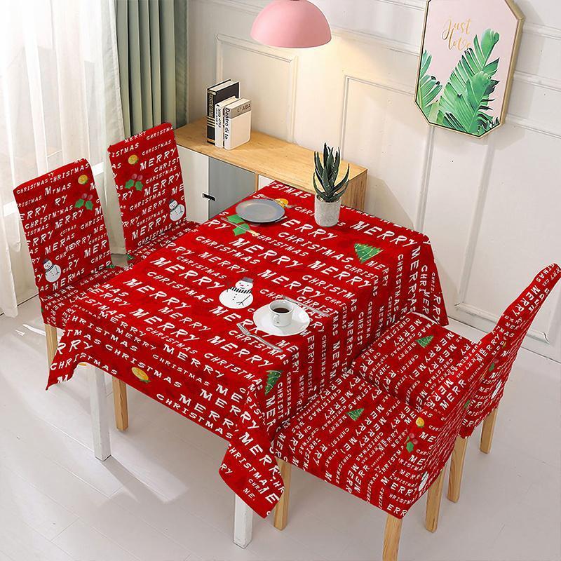 (🎅Vente anticipée de Noël - Économisez 50 %🎅) Housse de Chaise et Nappe Décoration de Noël