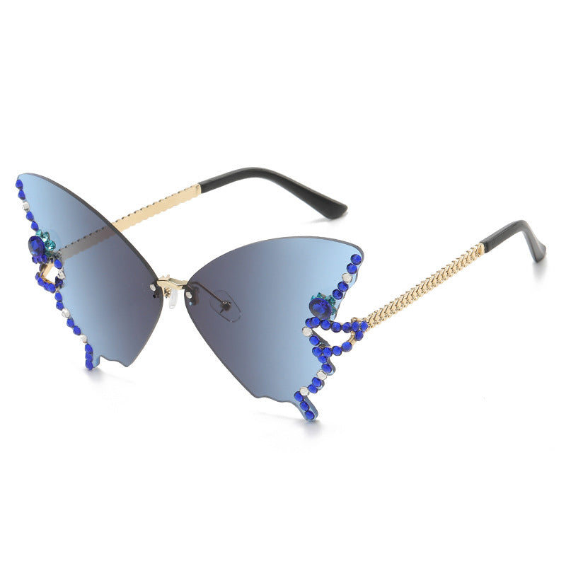 Diamant-Schmetterlings-Sonnenbrille